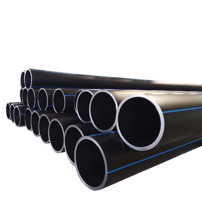 حجم مخصص أنابيب إمدادات المياه HDPE PE الطول حسب متطلبات العملاء لشبكة توزيع المياه