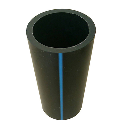 أنابيب إمدادات المياه PE HDPE الطول حسب متطلبات العملاء الأزرق أو الأسود مع الشريط الأزرق
