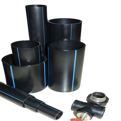50 سنة الطول العمر أنابيب إمدادات المياه HDPE PN6-PN16 مع تصنيف الضغط