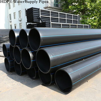 أنابيب المياه HDPE خالية من التسرب مقاومة للأشعة فوق البنفسجية والتبريد NSF معتمدة ISO أحجام 20-1200mm التثبيت السريع